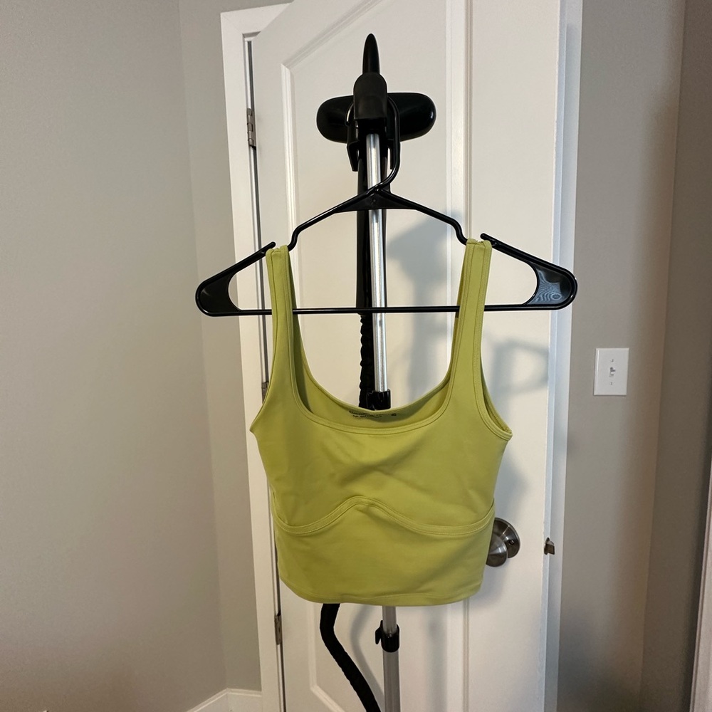 Women’s Corset Super-Soft Green Tank - Abercrombie and Fitch XS